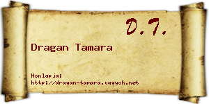 Dragan Tamara névjegykártya